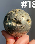 Pyrite Druzy Sphere