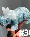 Moss Agate Rhinocero