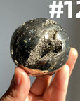 Pyrite Druzy Sphere