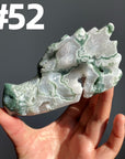 Moss Agate Dragon Head