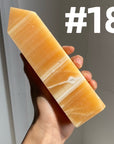 Orange Calcite Big Towers