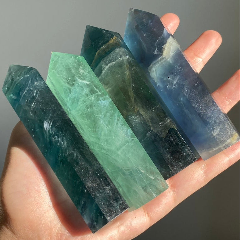 Green Fluorite Small Tower