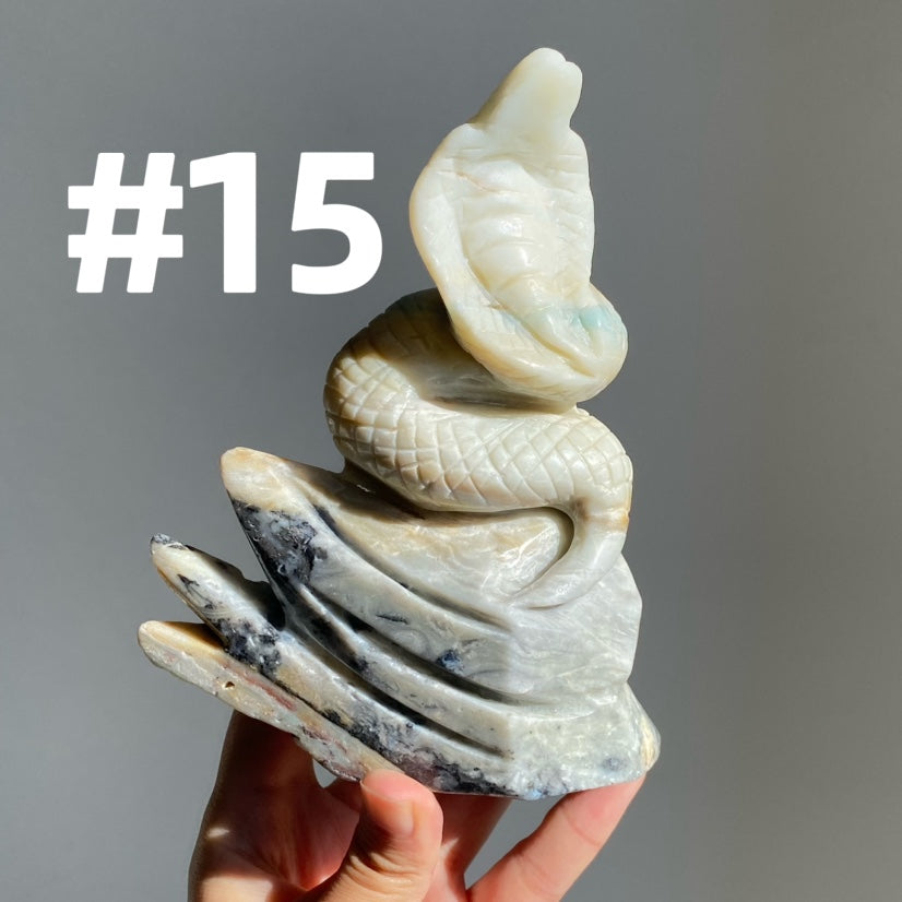 Sky Blue Quartz Snake