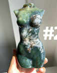 Large Moss Agate Lady Body