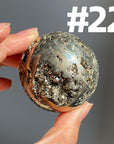 Pyrite Druzy Sphere