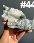 Moss Agate Dragon Head