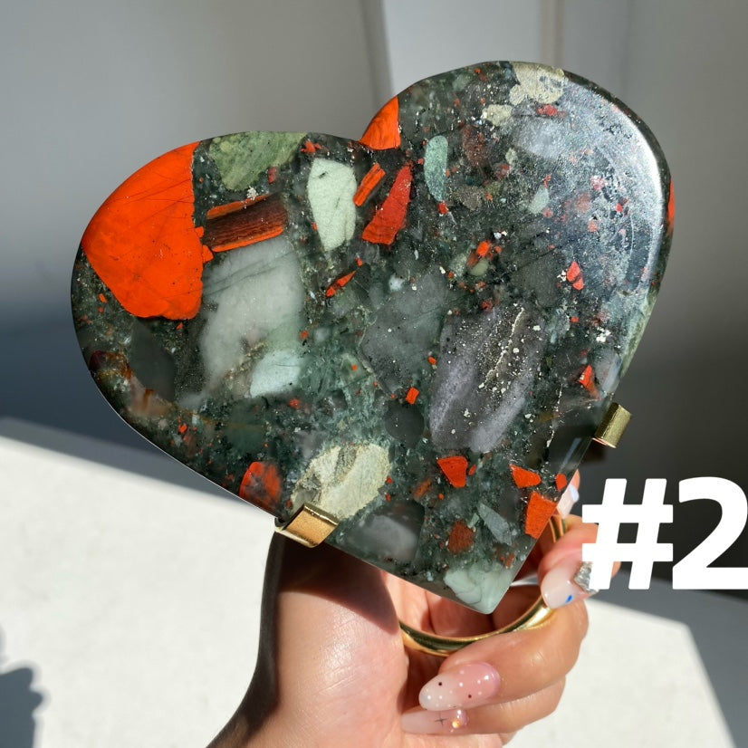 African Blood Stone Heart