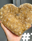 Amethyst Cluster Heart