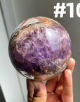 Amethyst x Crazy Lace Agate Sphere