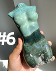 Large Moss Agate Lady Body