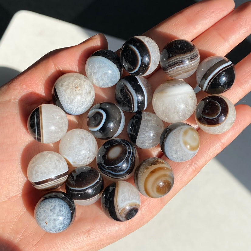 Black Agate Small Sphere