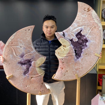 Massive Pink Amethyst Moon