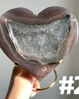 Druzy Agate Hearts
