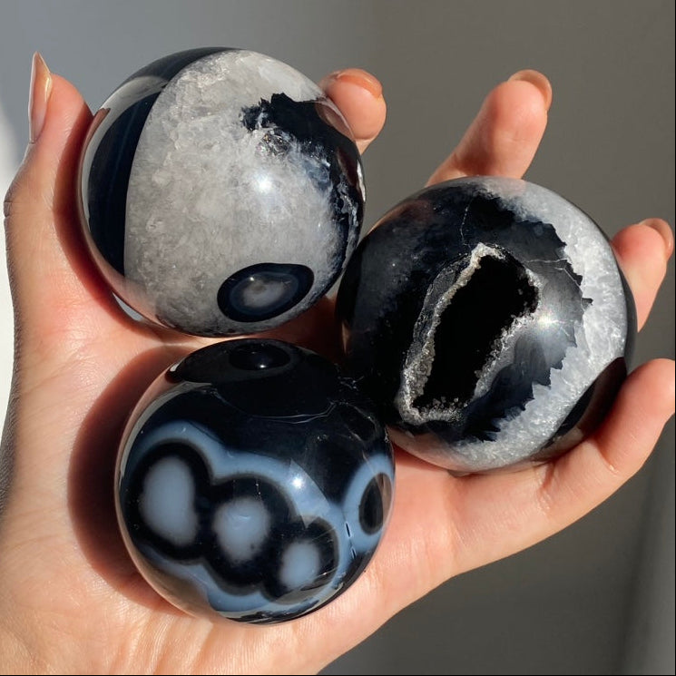 Black Agate Big Sphere