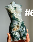 Large Moss Agate Lady Body