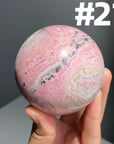 Pink Rhodonite Spheres