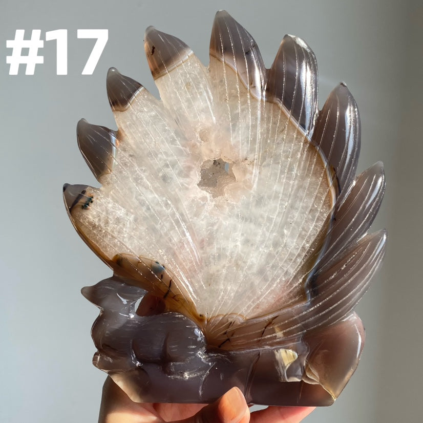 Druzy Agate 9 Tailed Fox