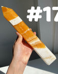 Orange Calcite Big Towers