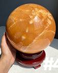 Orange Calcite Big Sphere