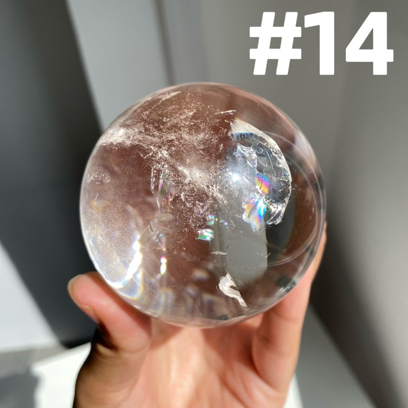 Rainbow Clear Quartz Sphere