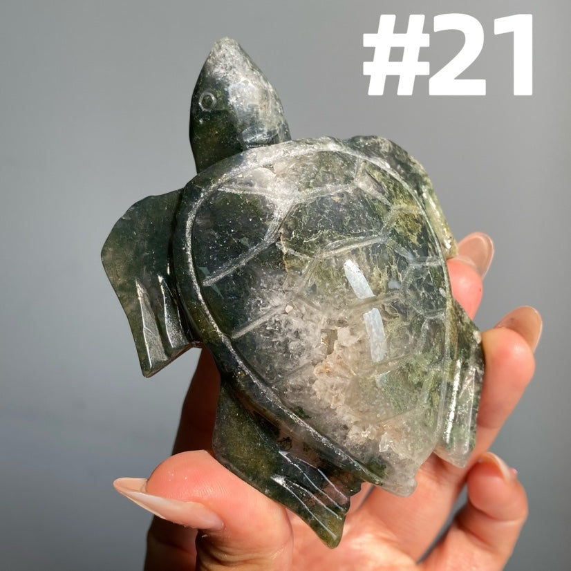 Moss Agate Turtle