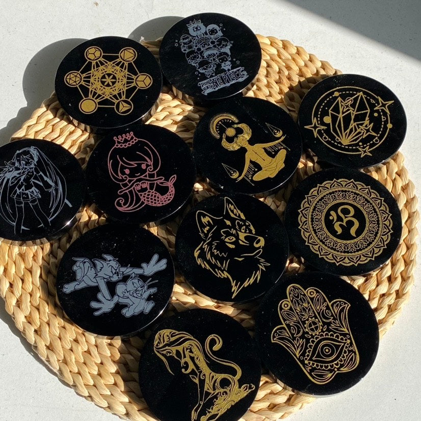 Black Obsidian Charging Plate