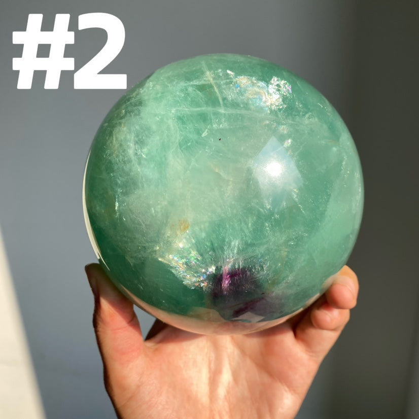 Baja Blast Fluorite Large Sphere