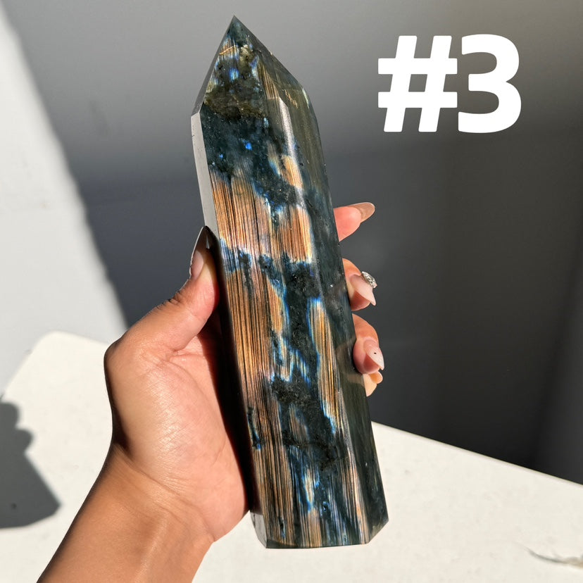 Big Labradorite Tower