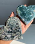 Moss Agate Heart Slab