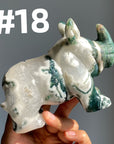 Moss Agate Rhinocero