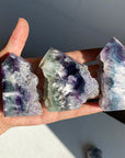 Haf Raw Snowflake Fluorite Tower