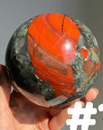 Large African Blood Stone Sphere