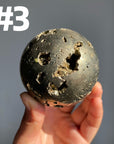 Pyrite Druzy Sphere