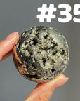 Pyrite Druzy Sphere