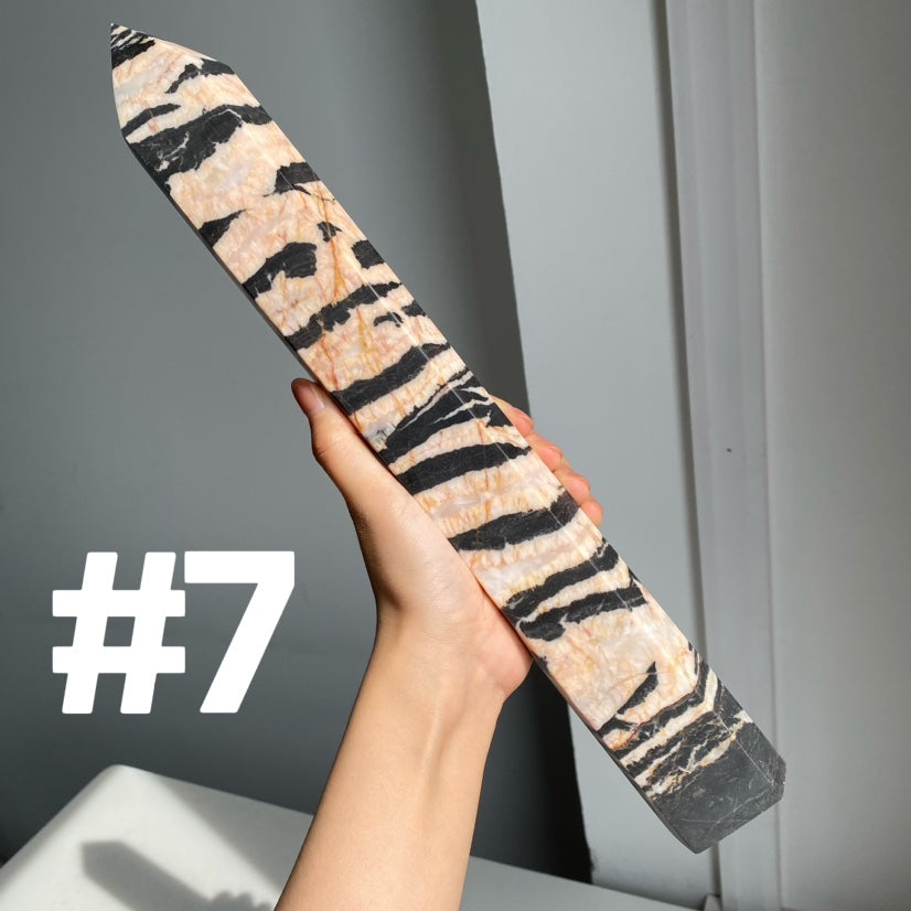 Pink Zebra Jasper Big Tower