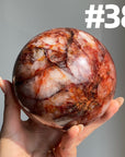 Fire Quartz Big Spheres