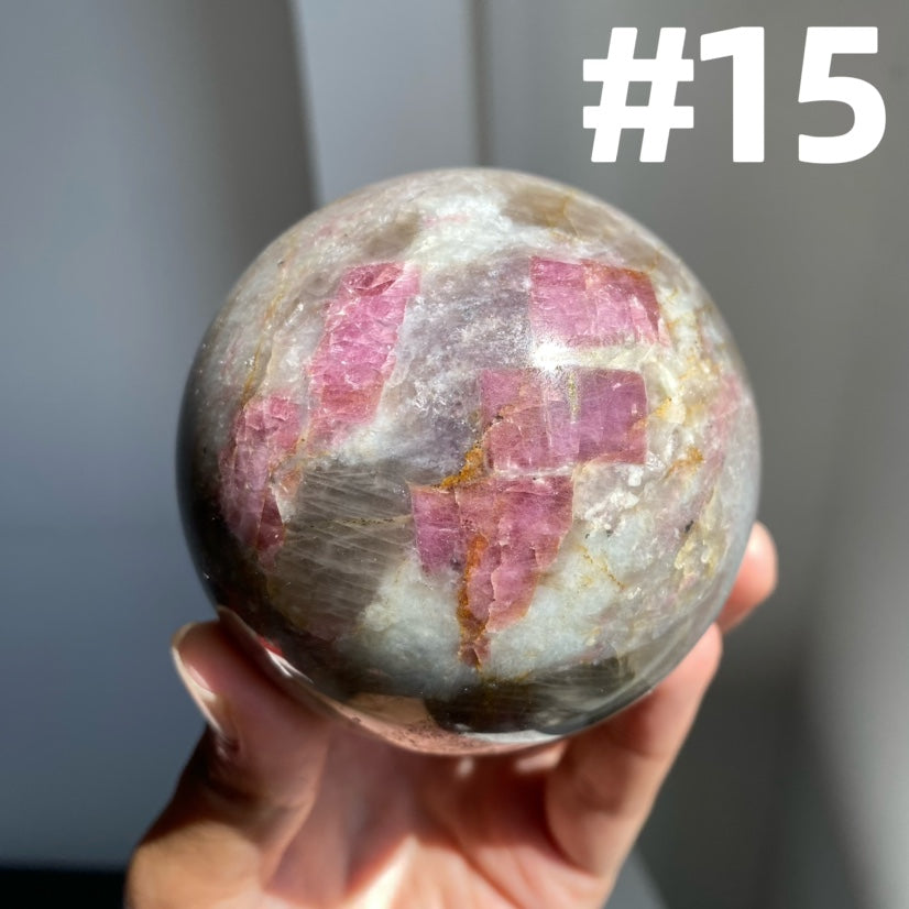 Pink Tourmaline Sphere