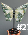 Moss Agate Big Butterfly Wings