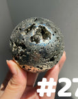Pyrite Druzy Sphere