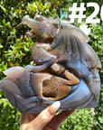 Druzy Agate Dragon