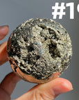 Pyrite Druzy Sphere