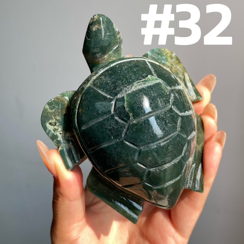 Moss Agate Turtle