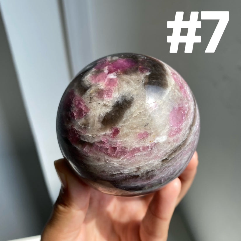 Pink Tourmaline Sphere