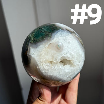 Moss Agate Big Spheres