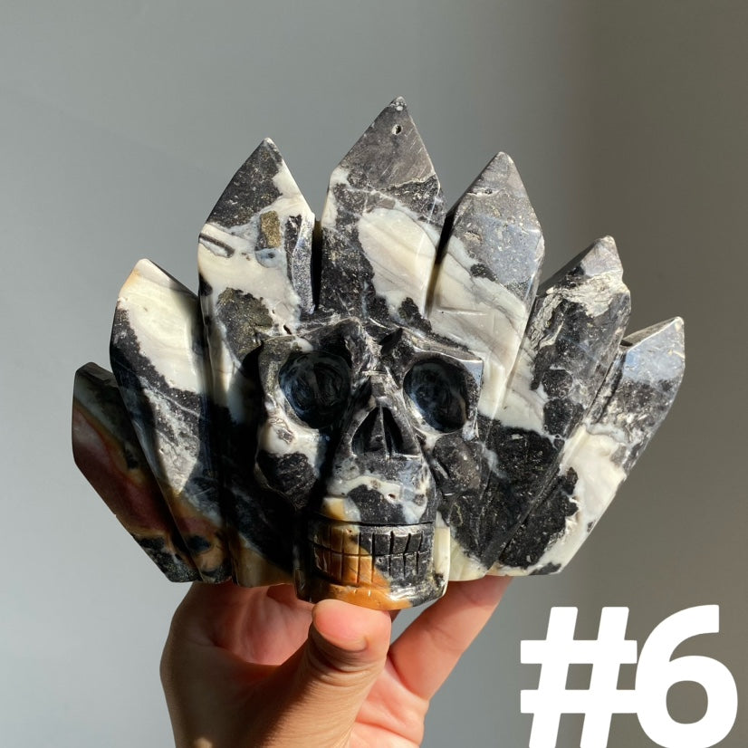 Sky Blue Quartz Skull