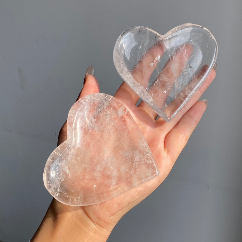 Clear Quartz Heart Tray