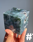 Moss Agate Cube