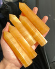 Orange Calcite Small Tower