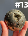 Pyrite Druzy Sphere