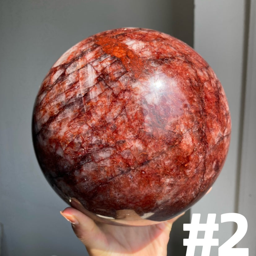 Fire Quartz Big Spheres